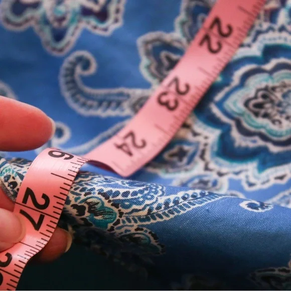 Chaps Floral Paisley Women's Button Down 2X - Picture 6 of 7